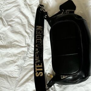 Steve Madden Black Quilted Bag